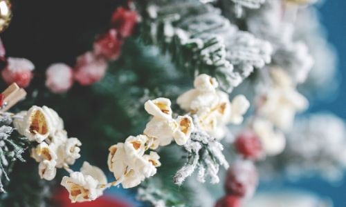3 Fun Foodie Garlands To Make This Christmas popcorn